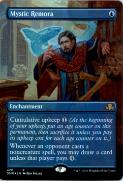 Mystic Remora (Borderless) - Dominaria Remastered foil - Image 1