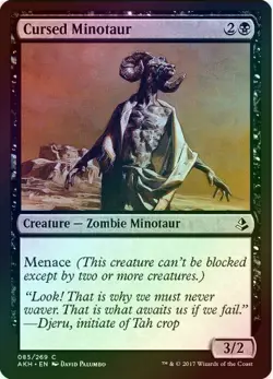 1 x Cursed Minotaur - Foil - Amonkhet - LP - Magic The Gathering - MTG - Image 1