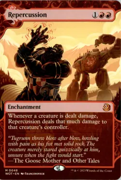 Repercussion Wilds of Eldraine: Enchanting Tales WOT Normal NM - Image 1