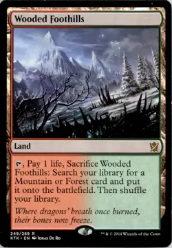 Wooded Foothills Khans of Tarkir KTK Normal NM - Image 1