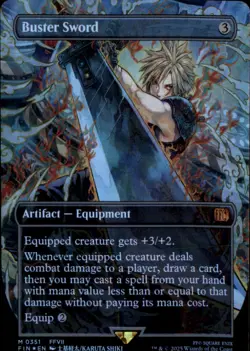 Buster Sword (Borderless) FINAL FANTASY FIN Foil NM - Image 1