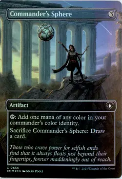 Commander's Sphere (Borderless) Commander Masters CMM Foil NM - Image 1