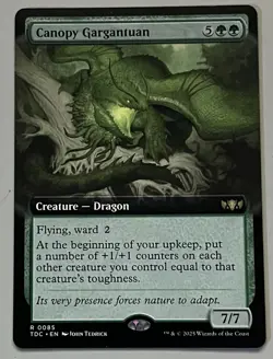 MTG Tarkir: Dragonstorm Commander Canopy Gargantuan Creature RARE REGULAR #0085 - Image 1