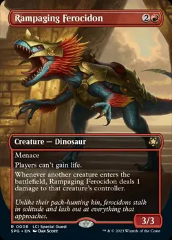 1 x Rampaging Ferocidon - Foil - Borderless - Special Guests - NM-Mint - MTG - Image 1