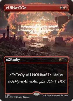 1 x Ruination (9993) - Rainbow Foil - Secret Lair - NM-Mint - MTG - Image 1