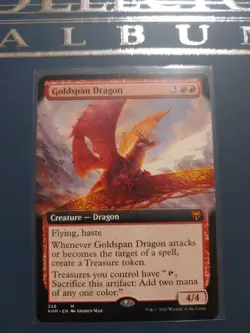 Goldspan Dragon (Extended Art) Kaldheim Regular - Image 1