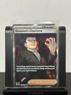 Pokemon 151 Giovanni’s Charisma 197/165 Holo Ultra Rare NM - Image 1