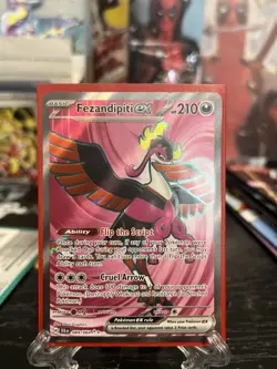 Pokemon TCG Fezandipiti EX 084/064 SV Shrouded Fable Holo Full Art Ultra Rare - Image 1
