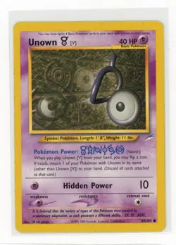 Pokemon Neo Destiny #089/105 Unown [V] - Image 1