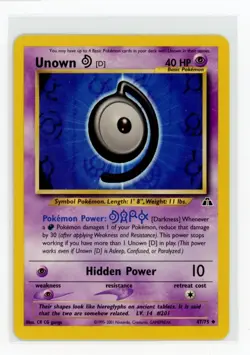 Pokemon Neo Discovery #47/75 Unown [D] - Image 1