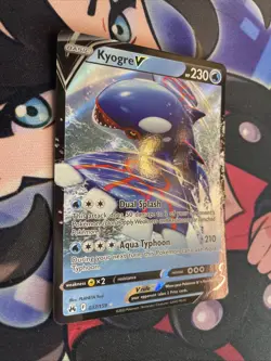 Pokemon TCG - Crown Zenith - Kyogre V - Holo Ultra Rare - 37/159 NM/M 2023 - Image 2