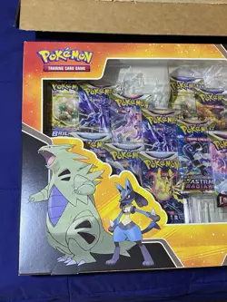 New +Sealed Pokemon TCG Lucario V & Tyranitar V Heavy Hitters Premium Collection - Image 4