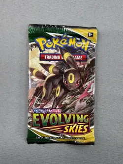 2021 Pokemon Evolving Skies Booster Pack Factory Sealed Umbreon Art NEW Sealed - Image 1