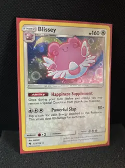 Pokemon TCG Blissey Sun & Moon Lost Thunder 153/214 Cosmos - Image 2