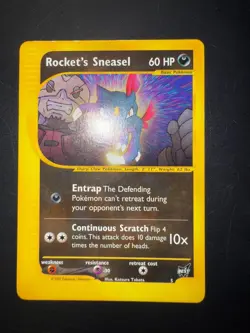 Pokemon Black Star Promo Best of Game Rocket's Sneasel 5 NM - Image 1