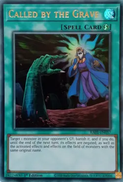 RA01-EN057 CALLED BY THE GRAVE ULTRA RARE 1ST EDITION YuGiOh CARD - Image 1