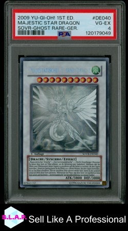 MAJESTIC STR DRAGON SOVR-GHOST RARE-GER. YU-GI-OH! SOVR 2009 DE040 PSA 4 - Image 1