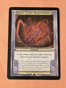 Magic The Gathering Sliver Queen, Brood Mother oversized promo card 1998 EX - Image 1