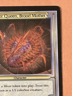 Magic The Gathering Sliver Queen, Brood Mother oversized promo card 1998 EX - Image 3