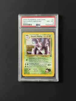 Giovanni's Nidoking Holo - 7/132 - Gym Challenge Vintage Pokemon Card - PSA 8 - Image 1