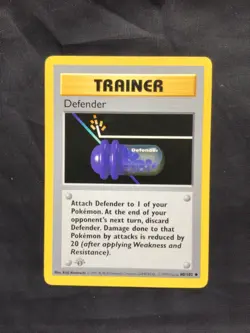 Pokemon Cards: Base Set 1st Edition Uncommon: Defender 80/102 - Image 1