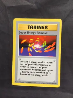 Pokemon Cards: Base Set Shadowless Rare: Super Energy Removal 79/102 - Image 1
