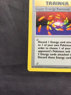 Pokemon Cards: Base Set Shadowless Rare: Super Energy Removal 79/102 - Image 5