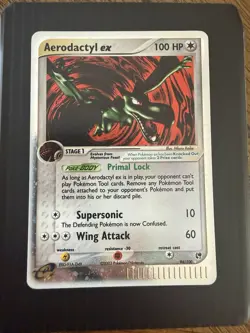 Pokemon TCG Aerodactyl EX Sandstorm Holo Ultra Rare Card 94/100 - Image 1