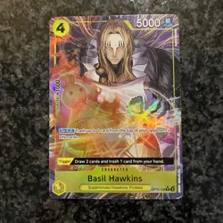 Basil Hawkins OP10-109 Alt Art (PRB-02) - One Piece Card Game x3 - Image 1