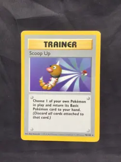 Pokemon Cards: Base Set Shadowless Rare: Scoop Up 78/102 - Image 1