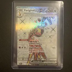 Pokemon TCG Farigiraf EX S&V Temporal Forces Ultra Rare Card 194/162 NM - Image 1
