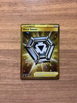 💎Metal Saucer - 214/202 - Pokemon Sword & Shield Base Set Secret Rare Card NM - Image 1