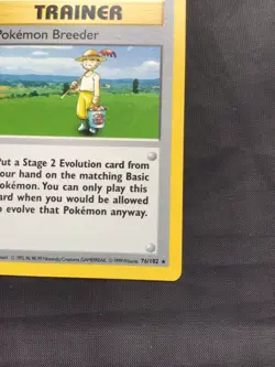 Pokemon Cards: Base Set Shadowless Rare: Pokemon Breeder 76/102 - Image 4