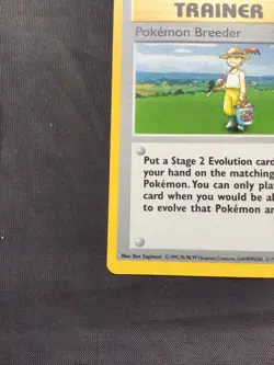 Pokemon Cards: Base Set Shadowless Rare: Pokemon Breeder 76/102 - Image 5