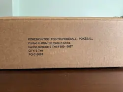 Pokemon Card Tin Pokeball 6 Pack Brand New! Mint! Great Packs! W/display - Image 4