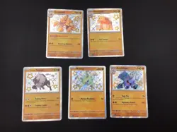 Pokemon Paldean Fates Lot of 5 Cards Baby Shiny Holo Near Mint (English) TCG - Image 1
