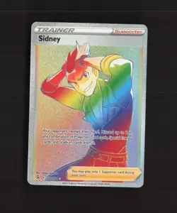 Sidney 279/264 Fusion Strike Rainbow Secret Rare Full Art Holo Pokemon Card NM - Image 1