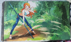 One Piece Card Game Nami Playmat High Quality Rubber Mat and Print - Image 2