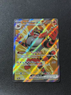 Pokemon Incineroar Scarlet & Violet Temporal Forces Holo Ultra Card 187/162 NM/M - Image 1