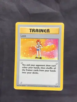 Pokemon Cards: Base Set Shadowless Rare: Lass 75/102 - Image 1