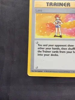 Pokemon Cards: Base Set Shadowless Rare: Lass 75/102 - Image 5