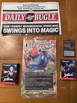 PAX West 2025 Magic The Gathering Spider-Man Promos: Card, Decks, Comic - Image 1