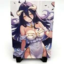 Overlord Albedo Sexy Hot Anime Waifu Girl Doujin Lewd Goddess Story ACG Art Card - Image 1