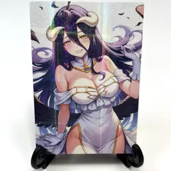 Overlord Albedo Sexy Hot Anime Waifu Girl Doujin Lewd Goddess Story ACG Art Card - Image 2