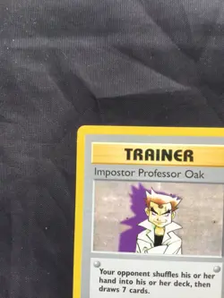 Pokemon Cards: Base Set Shadowless Rare: Impostor Professor Oak 73/102 - Image 2