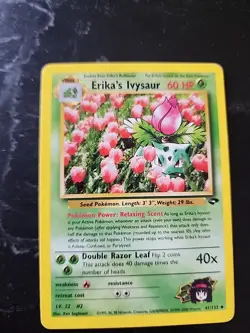 Pokemon TCG Gym Challenge Erika's Ivysaur Card 41/132 Unlimited Uncommon - Image 1