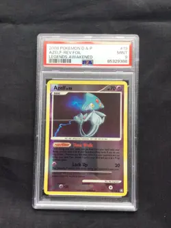 Pokemon Cards: Legends Awakened Reverse Holo: Azelf 19/146 PSA 9 - Image 1
