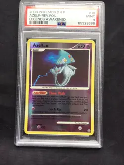 Pokemon Cards: Legends Awakened Reverse Holo: Azelf 19/146 PSA 9 - Image 2