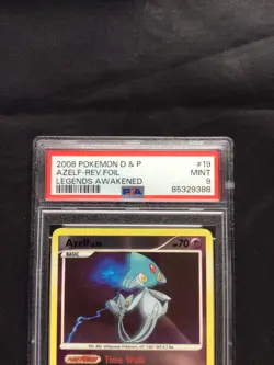 Pokemon Cards: Legends Awakened Reverse Holo: Azelf 19/146 PSA 9 - Image 3