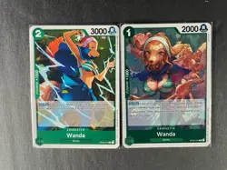 Wanda One Piece TCG 2-card lot OP08 Rare + OP02 Common - ships PWE - Image 1